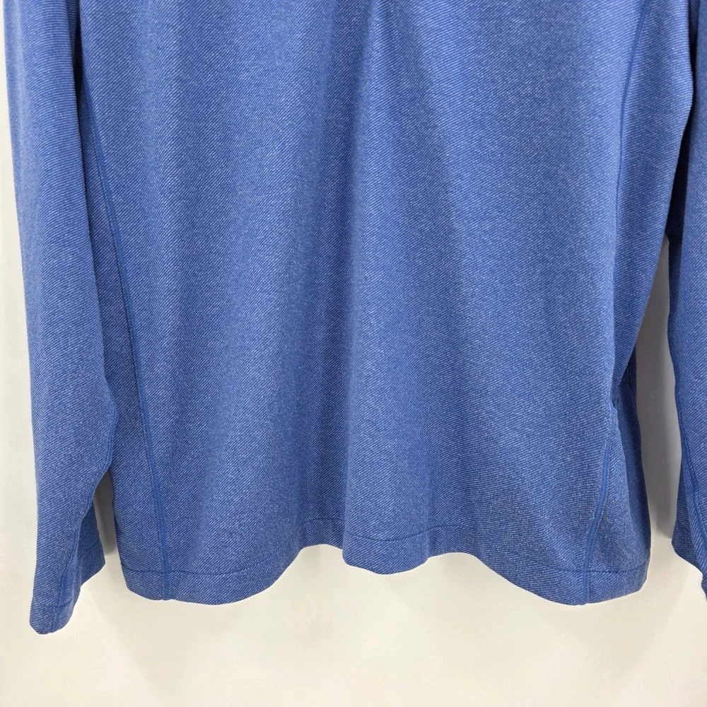 VINEYARD VINES PERFORMANCE 1/4 ZIP SHIRT WOMENS MEDIUM BLUE POCKET LIGHTWEIGHT - Picture 5 of 14